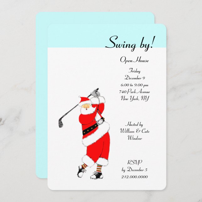 Christmas Holiday Open House Invitations (Front/Back)