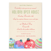 Christmas Holiday Open House Party Invitation