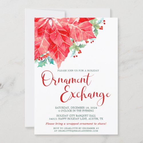 Christmas Holiday Ornament Exchange Party