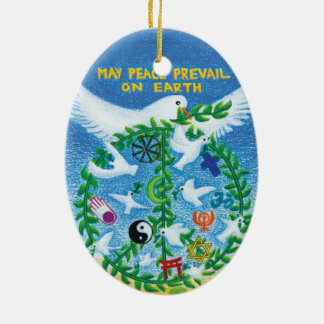 Christmas Holiday Ornament - World Peace