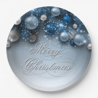 Christmas Holiday Ornaments - Blues