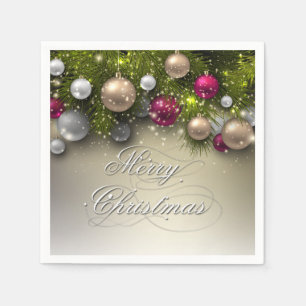 Christmas Holiday Ornaments - Multi Napkins