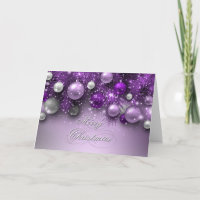 Christmas Holiday Ornaments - Purples