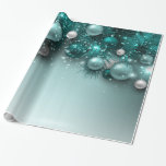 Christmas Holiday Ornaments - Teal Wrapping Paper<br><div class="desc">Christmas Holiday Ornaments - Teal - Wrapping Paper - Coordinating items are available in our Store</div>