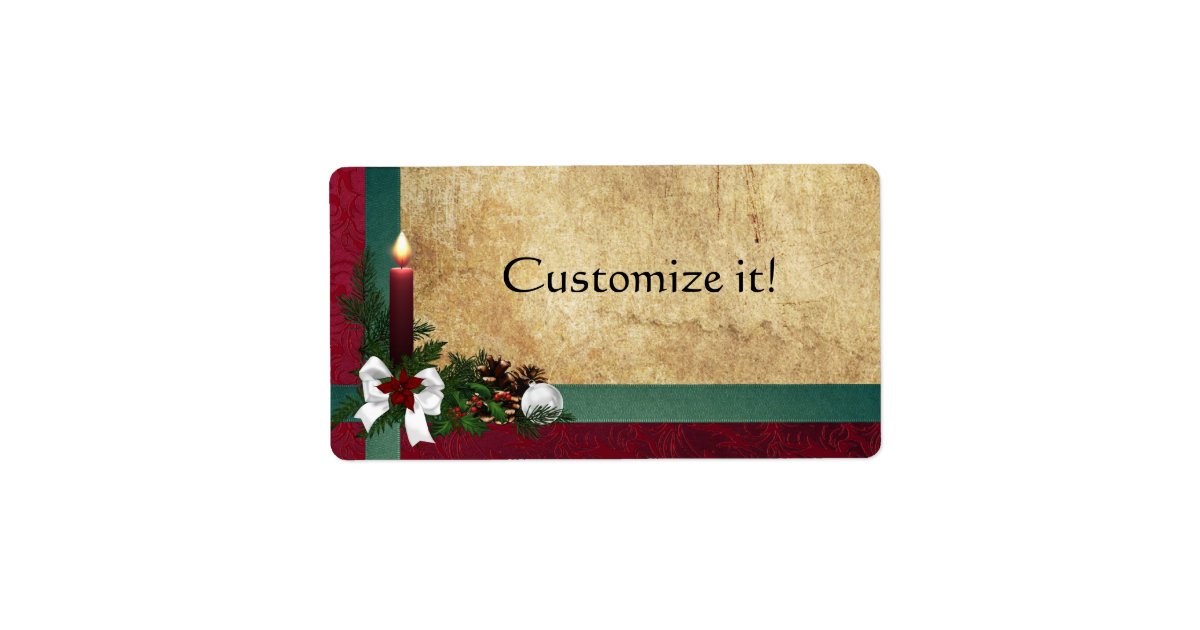 Christmas Holiday package labels + Gift Tags | Zazzle.com