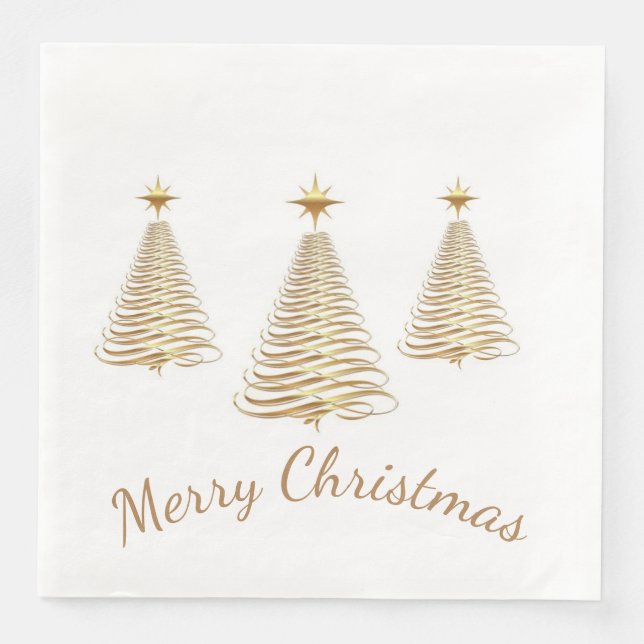 Christmas Holiday Paper Napkins (Front)