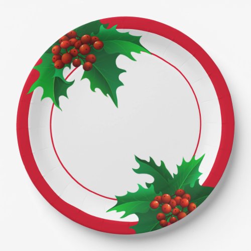 Christmas Holiday Paper Plates