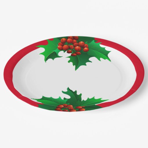 Christmas Holiday Paper Plates Zazzle