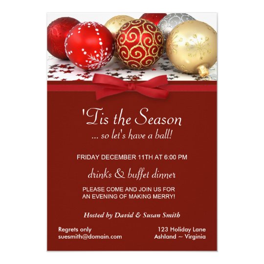 Personalized Holiday Party Invitations 3