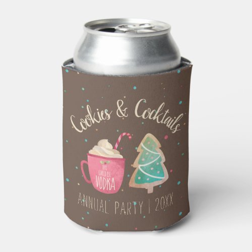 Christmas Holiday Party Favor Cookies  Cocktails Can Cooler