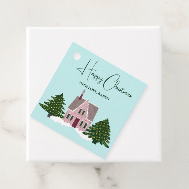 Christmas Holiday Party Houses Trees  Tags (In Situ)