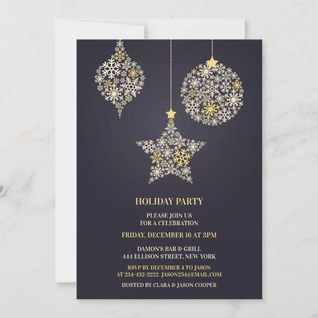 Christmas Holiday Party Invitation (Front)