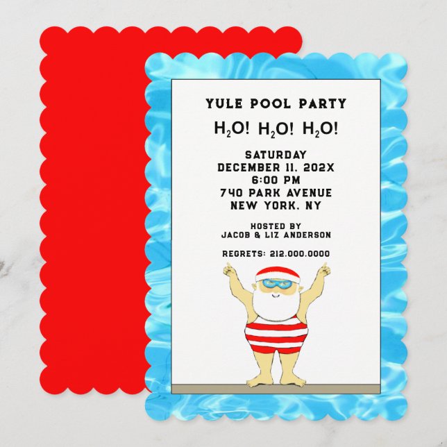 Christmas Holiday Party Invitation (Front/Back)
