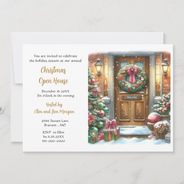 Christmas Holiday Party  Invitation (Front)