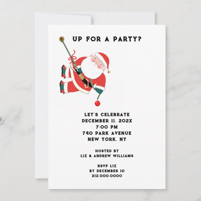 Christmas Holiday Party Invitation (Front)