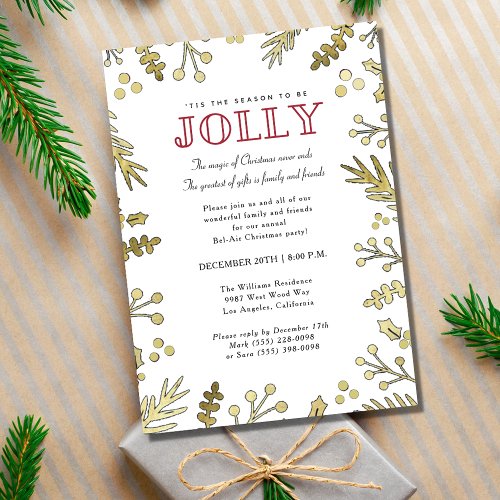 Christmas Holiday Party Invite