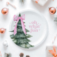 Christmas Holiday Party Oh What Fun Pink