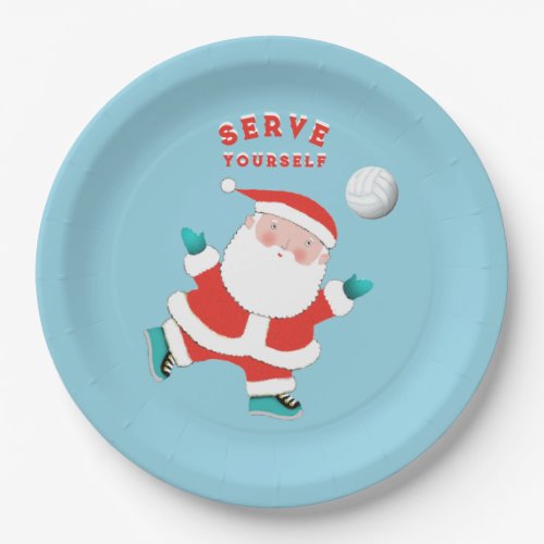 Christmas Holiday Party Paper Plates