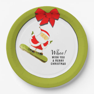 Christmas Holiday Party Paper Plates