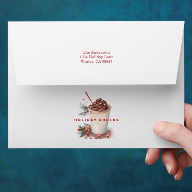 Christmas Holiday Party Winter Festive Hot Coco  Envelope (Creator Uploaded)