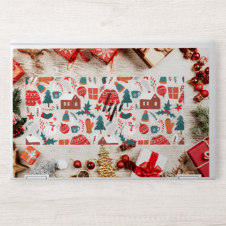 Christmas Holiday Pattern Laptop Skin
