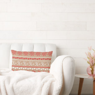 Christmas Holiday pattern Lumbar Pillow