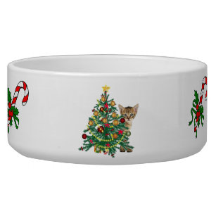 And Christmas Cat Bowls Zazzle