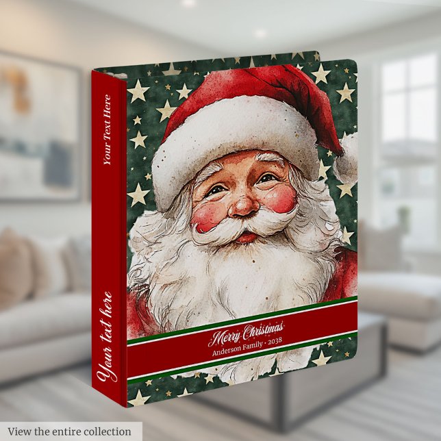 Christmas holiday photo album binder with Santa  (Christmas holiday photo album binder with Santa )