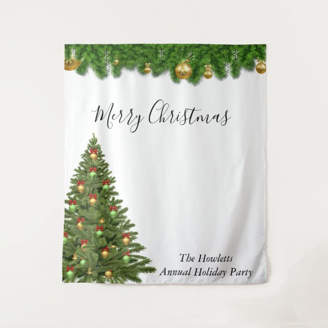 Christmas Holiday Photo Backdrop Party  (Front)