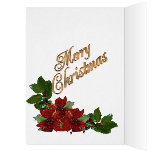Christmas holiday photo card elegant (Inside (Left))