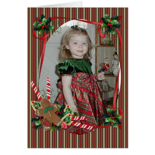 Christmas holiday photo card elegant