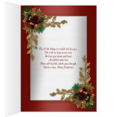Christmas holiday photo card elegant (Inside (Right))