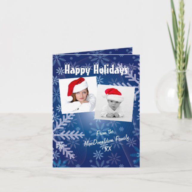 Christmas holiday photo collage template (Front)