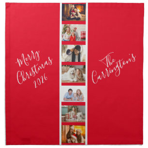 Christmas Holiday Photo Home Decor Keepsake Cloth Napkin