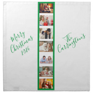 Christmas Holiday Photo Home Decor Keepsake Cloth Napkin
