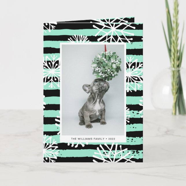CHRISTMAS HOLIDAY PHOTO | Mistletoe Puppy Kisses (Front)