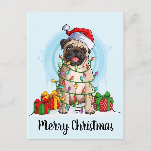 Christmas  holiday postcard (Front)