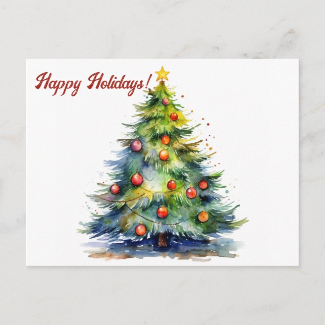 Christmas Holiday Postcard (Front)