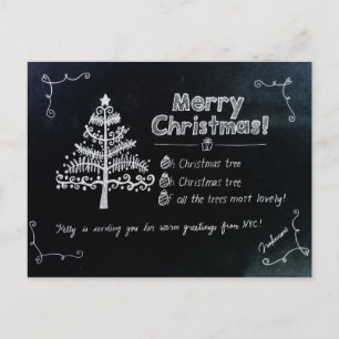 Christmas holiday postcard from NYC