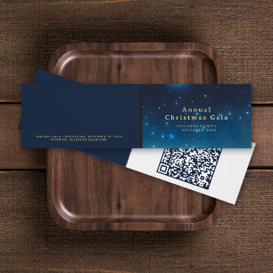 Christmas Holiday QR Code Folded Card