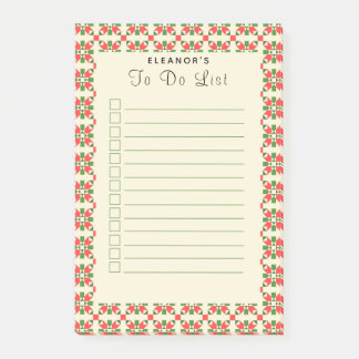 Christmas Holiday Quilt Shopping List Note