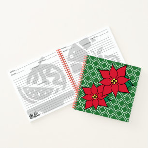 Christmas Holiday Recipe Cookbook Gift Notebook