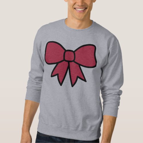 christmas holiday red bow funny christmas sweatshirt