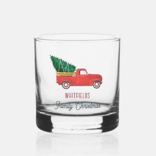 Christmas Holiday Red Truck Family Custom