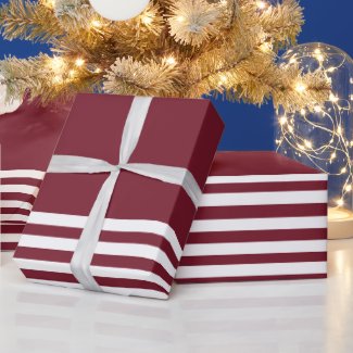 Christmas Holiday Red White Stripes