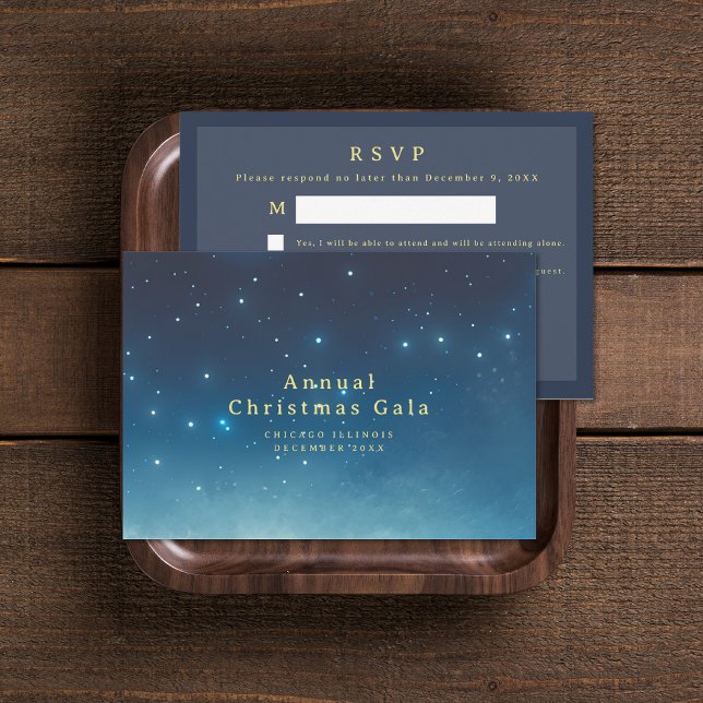 Christmas Holiday Response RSVP Card (Christmas Holiday Response RSVP Card (front and back))