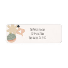 Christmas Holiday Return Address Label