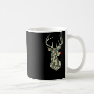 Christmas Holiday Rudolf Reindeer Red Nose Camo Hu Coffee Mug