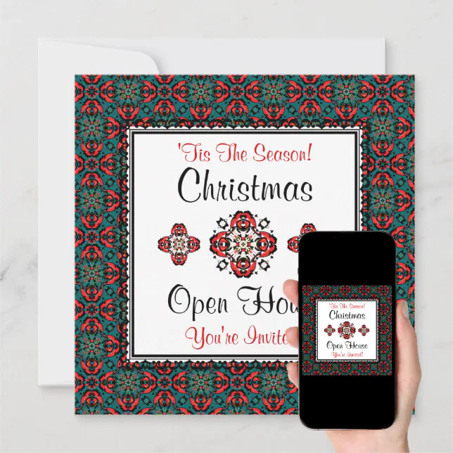 Christmas Holiday Season Open House Invitations Zazzle