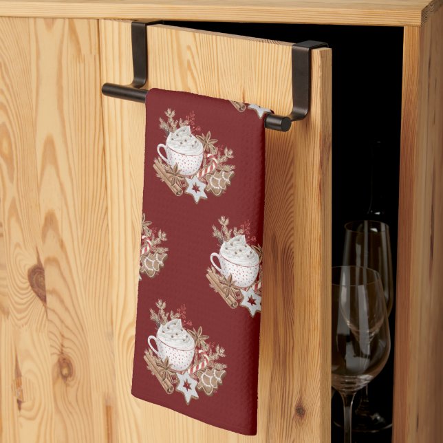 Christmas Holiday Seasonal Treats Kitchen Towel (Thirds Fold)